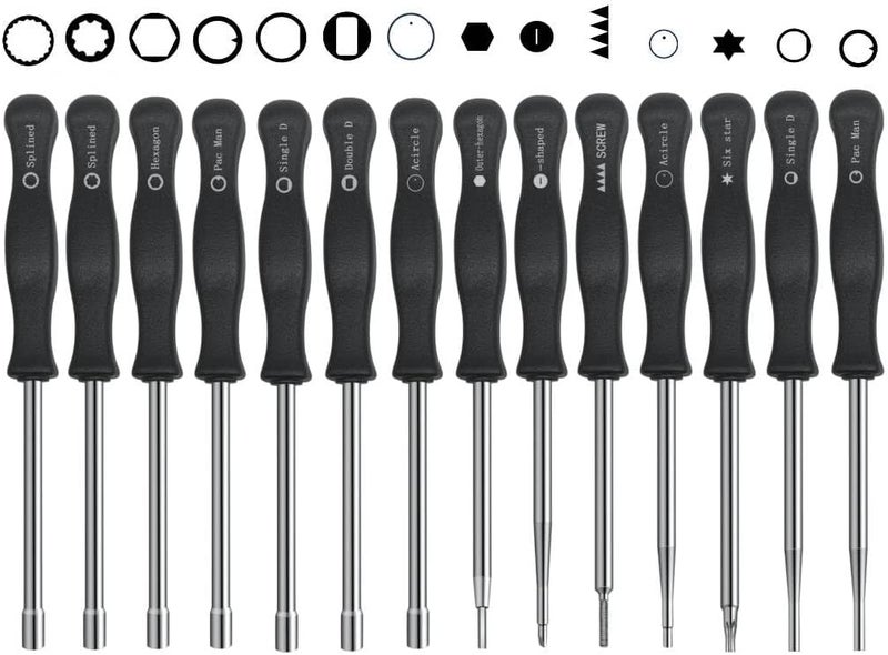 Strongthium 14 Pcs Carburetor Adjustment Tool Screwdriver Kit for 2 Cycle Small Engine Echo STIHL Poulan Ryobi Husqvarna MTD Homelite Chainsaw String Trimmer Weedeater with Carb Cleaning Brush - Image 2